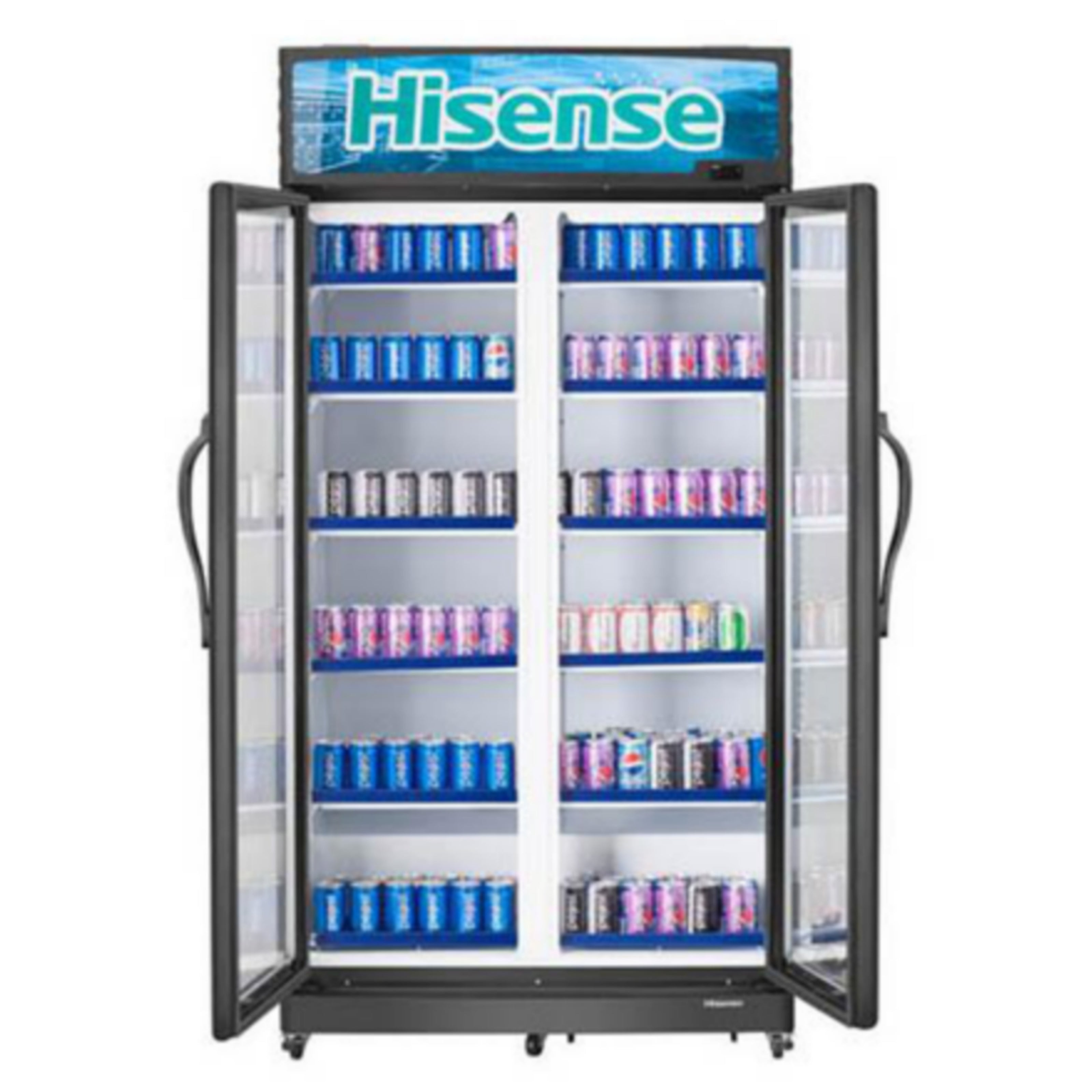Hisense FL 99FC 758L Double Door Showcase Beverage Chiller + 1 Year Warranty - Brand New