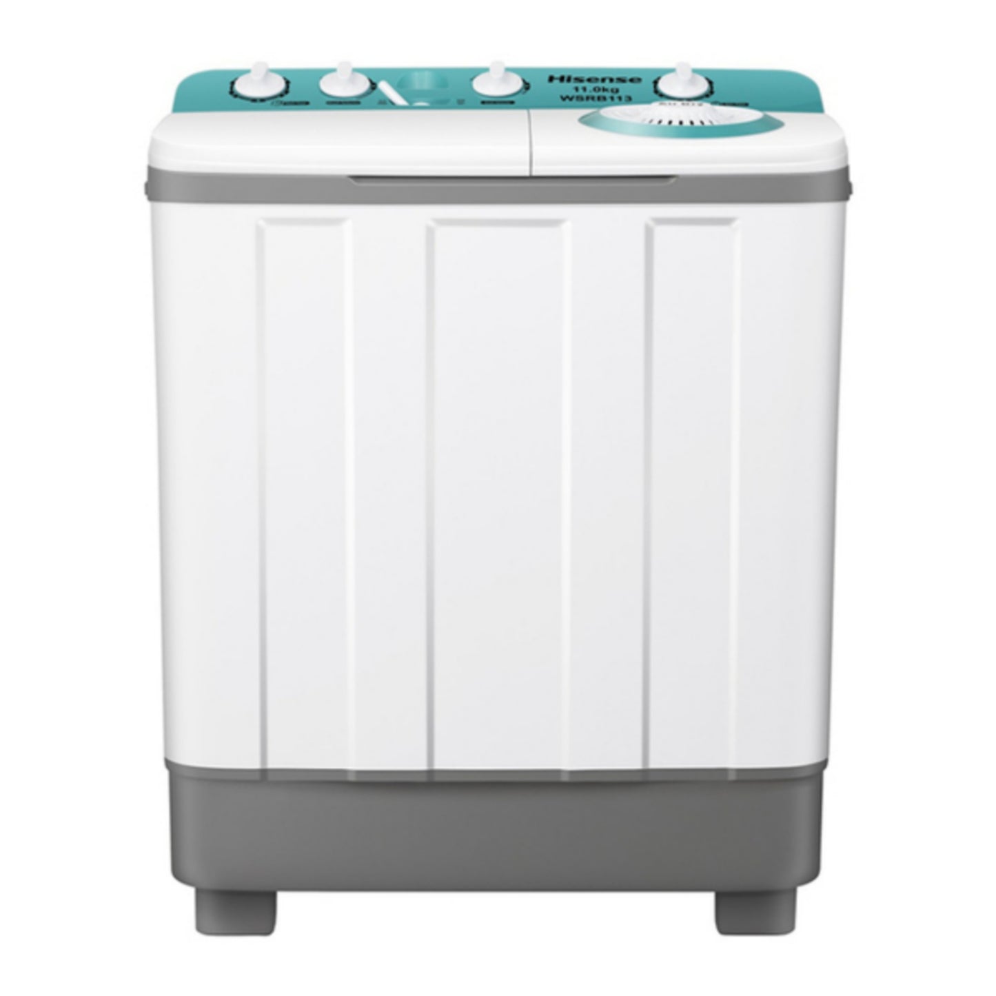 Hisense WM113-WSRB Machine à laver semi-automatique à chargement par le haut + essoreuse à double cuve de 11 kg - Tout neuf