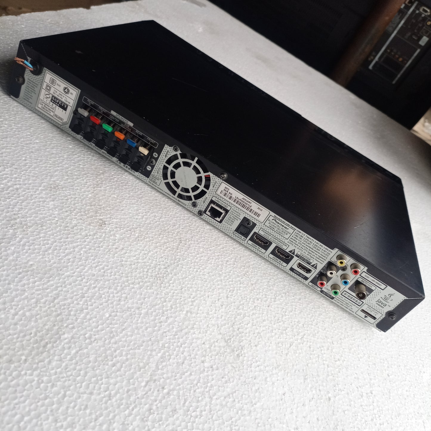 PIONEER XV-BD717 5.1Ch 1000Watts Bluetooth 3D Blu-Ray DVD Home Theater Machine - Back View