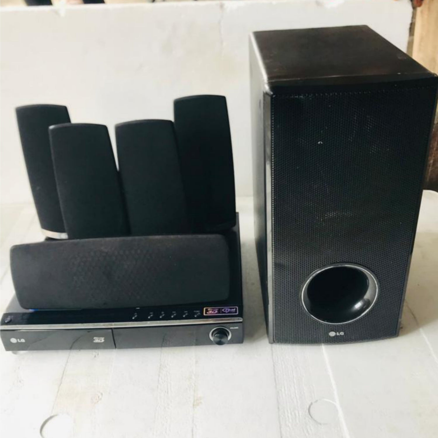 LG Foreign Used Home Theater Complete Set 