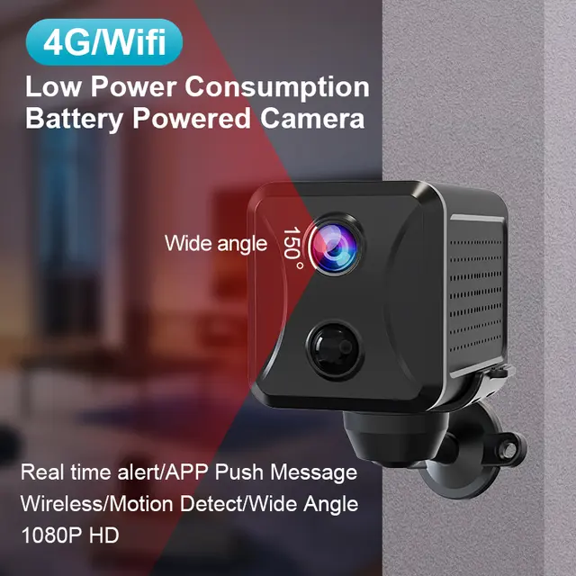 SLX Smart 4G Mini Battery-powered Camera with PIR Motion Detection Sensor and Built-in WiFi - Brand New