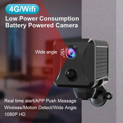 SLX Smart 4G Mini Battery-powered Camera with PIR Motion Detection Sensor and Built-in WiFi - Brand New
