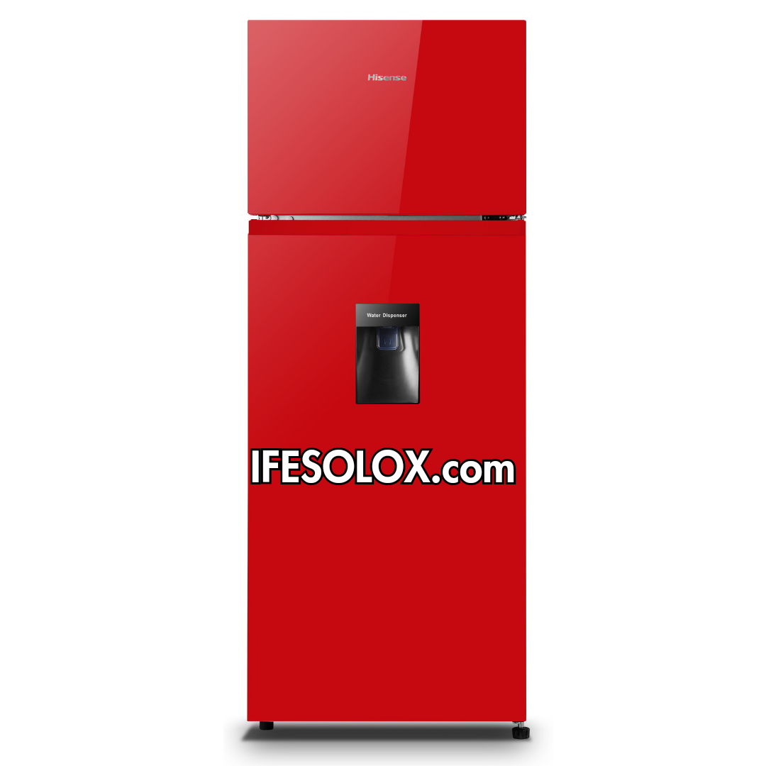 Hisense REF 205DRB 204L Red Double Door Top-Freezer Refrigerator + Dispenser & Warranty - Brand New