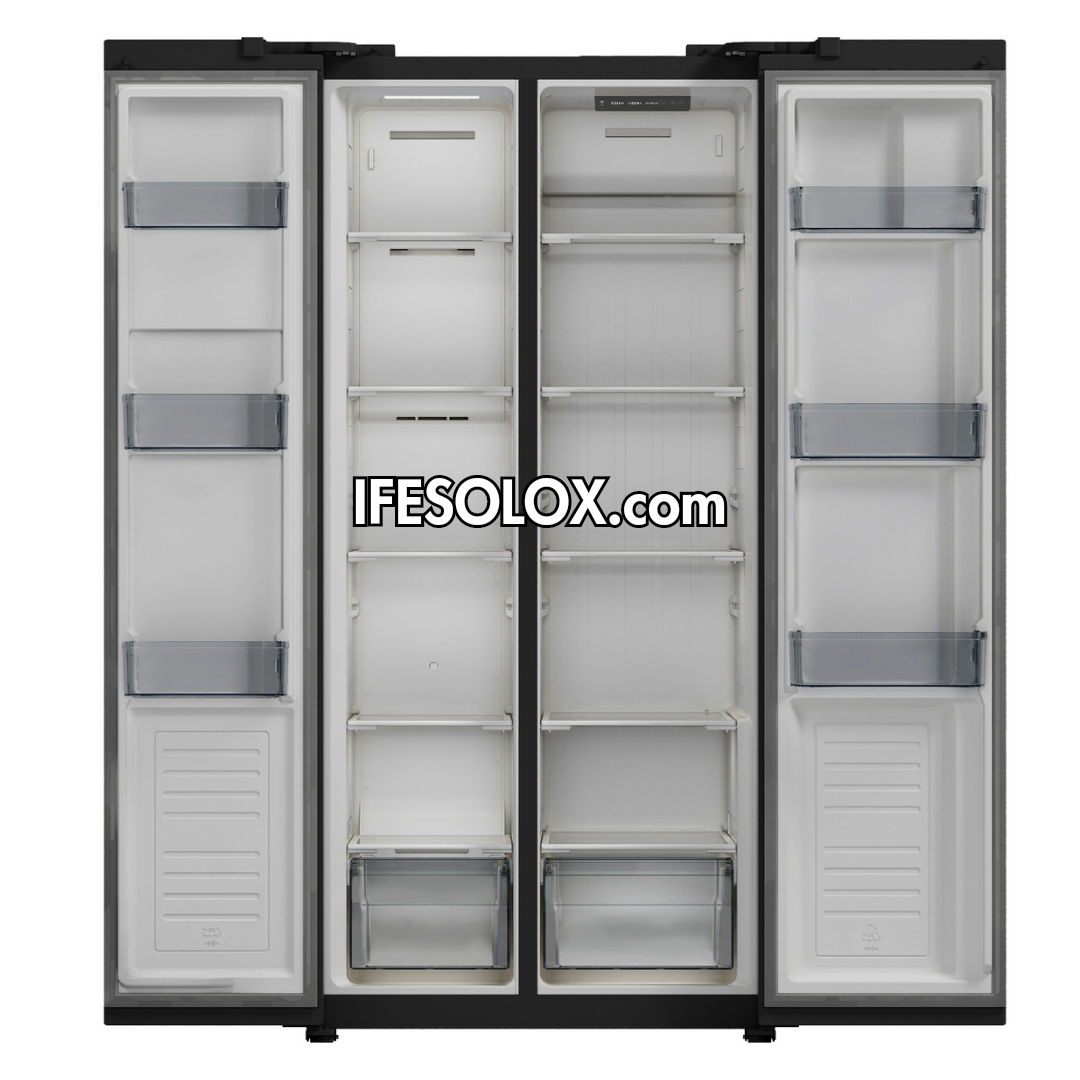 Hisense REF 55WS 436L Side by Side Double Door Refrigerator + 1 Year Warranty - Brand New