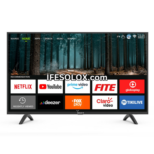 Maxi 43 Inch 43D2010S Smart Full HD LED TV (Built-in WiFi, Miracast) + 1 Year Warranty - Brand New