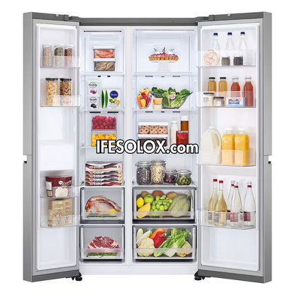 LG GC-B257SLWL 655L Smart Inverter Side By Side Double Door Refrigerator with WiFi & AI Assistant - Brand New 