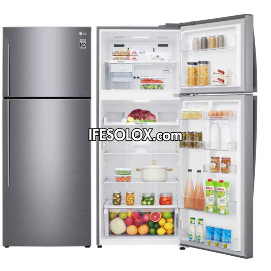 LG GL-C502HLCL 438L Smart Inverter Top-Freezer Double Door Refrigerator + 2 Years Warranty - Brand New