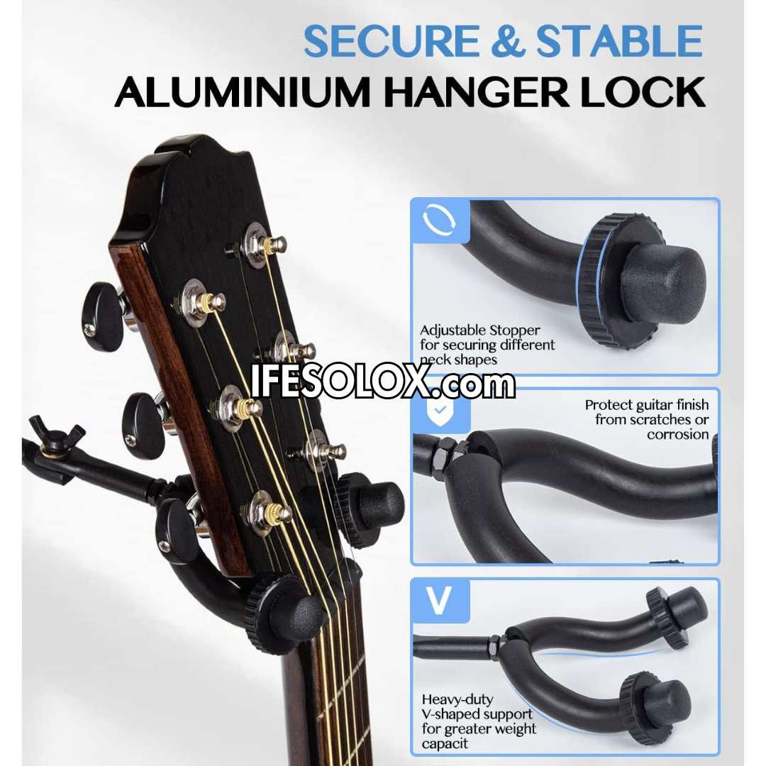 SLX Wall Mount Guitar Stand Rack for Acoustic, Bass and Electric Guitars - Brand New