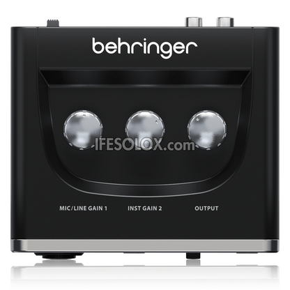 Behringer U-PHORIA UMC2 2x2 USB Audio Interface with XENYX Mic Preamplifier - Brand New 