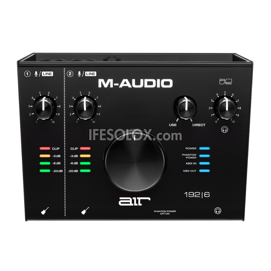M-AUDIO AIR 192 x6 USB Audio/ MIDI Interface (2-in, 2-out) with 2 Crystal Preamp Combo Input - Brand New