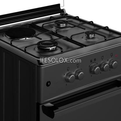 MAXI 60x60 Oven Gas Cooker with 3 Gas Burners and 1 Electric Plate - Brand New