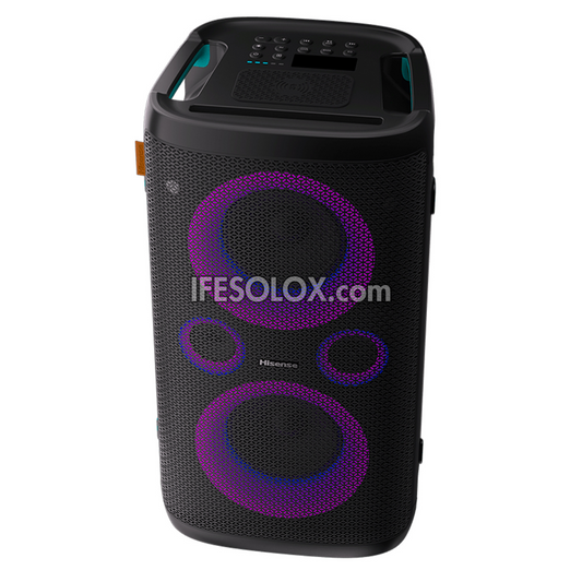 Hisense HP110 Party Rocker Speaker with Bluetooth, Aux, Mic & Guitar inputs, USB and FM - Brand New 