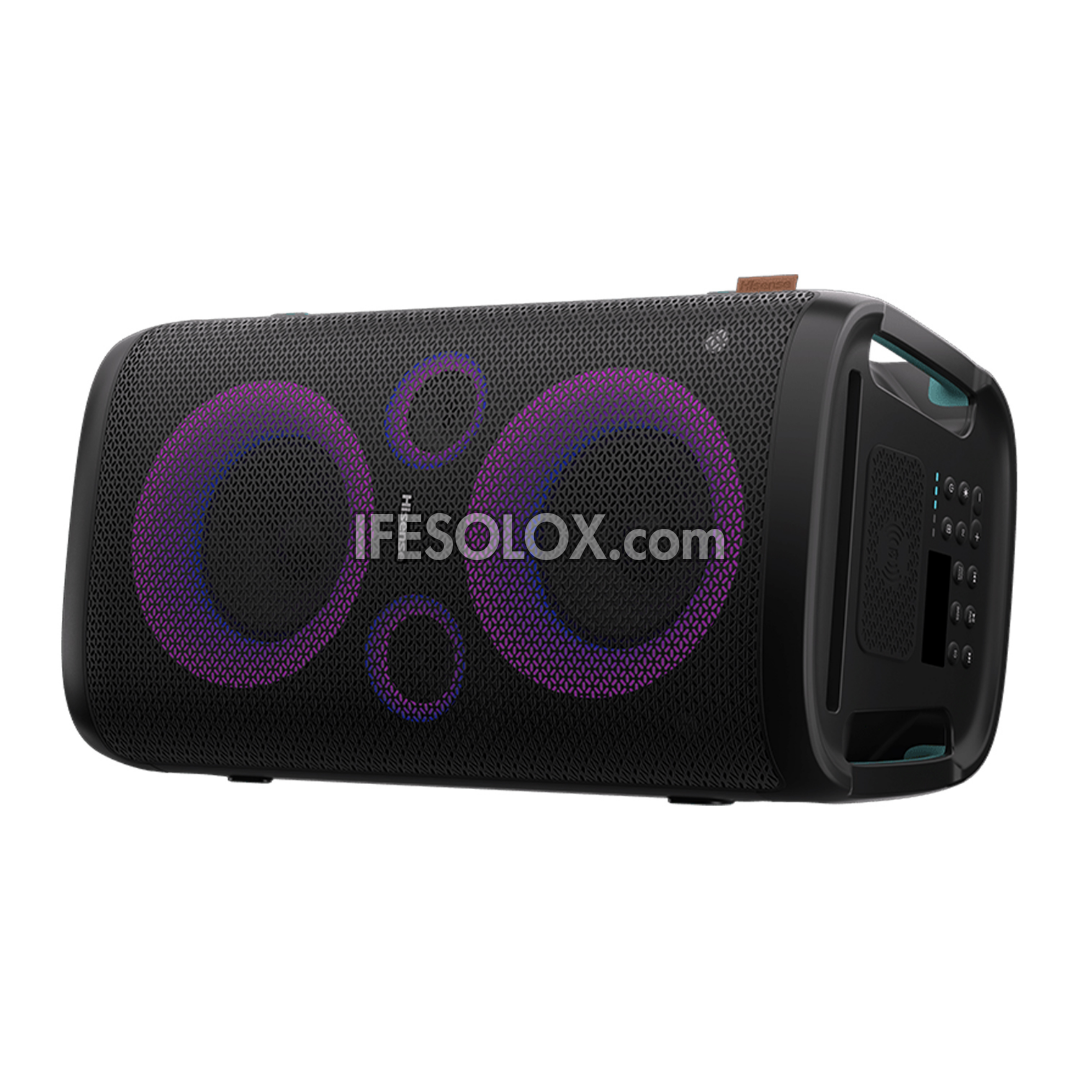 Hisense HP110 Party Rocker Speaker with Bluetooth, Aux, Mic & Guitar inputs, USB and FM - Brand New 