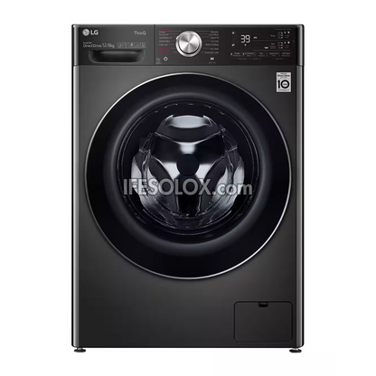 LG F4V9BCP2EE 12kg Washer 8kg Dryer, ThinQ WiFi Smart Automatic Front Load Washing Machine - Brand New