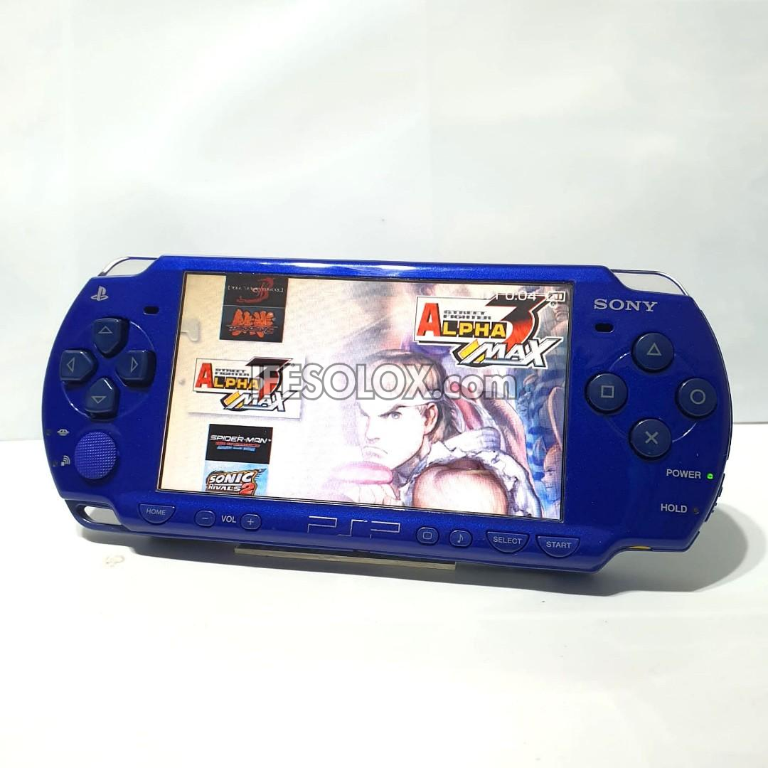 PlayStation Portable PSP 2000 series Slim Game Console with 16GB Memory Stick and 15 Games (Blue) - Foreign Used