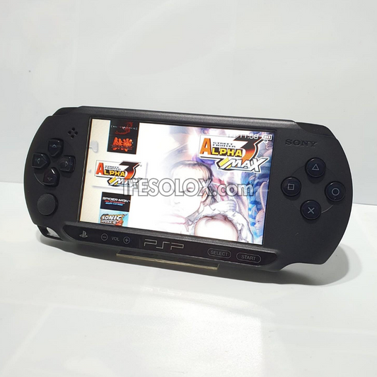PlayStation Portable PSP Street E1000 series Game Console with 16GB Memory Stick and 15 Games (Black) - Foreign Used