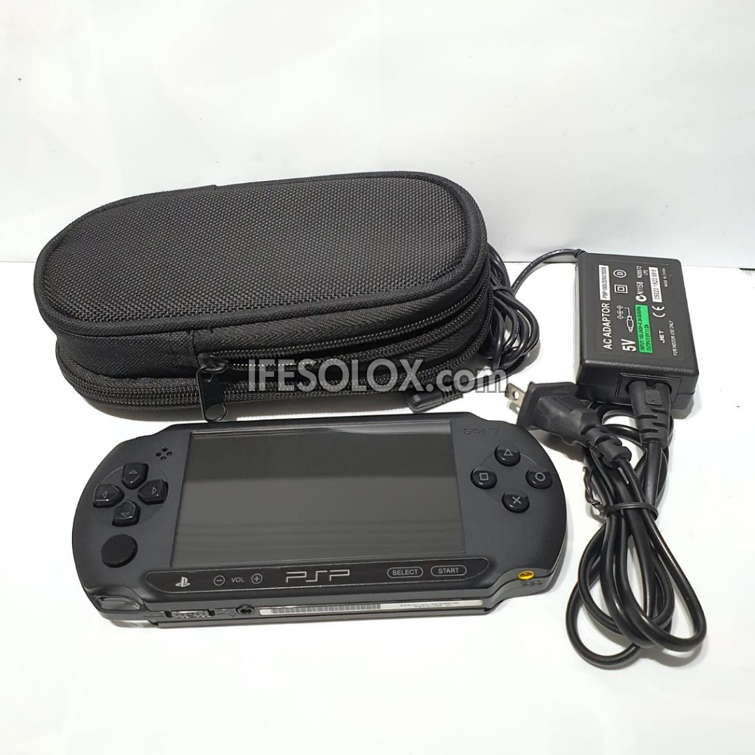 PlayStation Portable PSP Street E1000 series Game Console with 16GB Memory Stick and 15 Games (Black) - Foreign Used