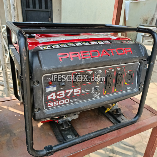 PREDATOR 4375 3.5KVA Manual Pure-Copper Petrol Generator - Foreign Used