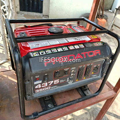 PREDATOR 4375 3.5KVA Manual Pure-Copper Petrol Generator - Foreign Used