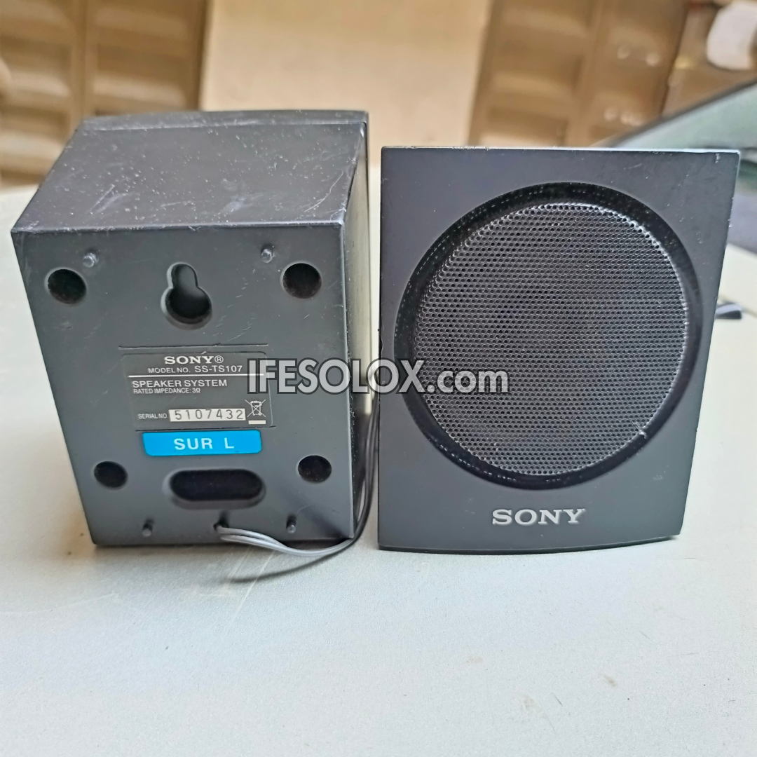 SONY SS-TSB107 3 Ohms Home Theater Surround Speakers - Foreign Used