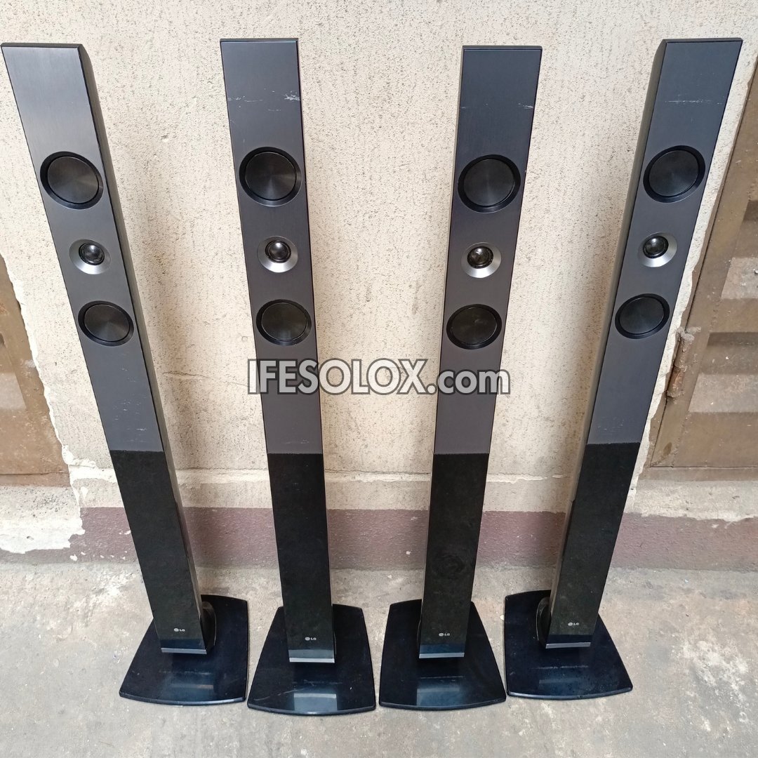 LG 3 ohms Tallboy Home Theater Surround Speakers - Foreign Used