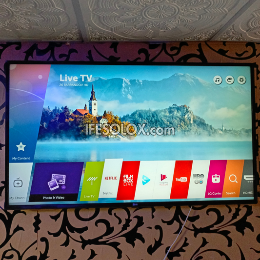 LG 55 Inch 55UJ63 Series webOS 3.5 Smart 4K UHD Active HDR TV with Built-in WiFi, Miracast - UK Used