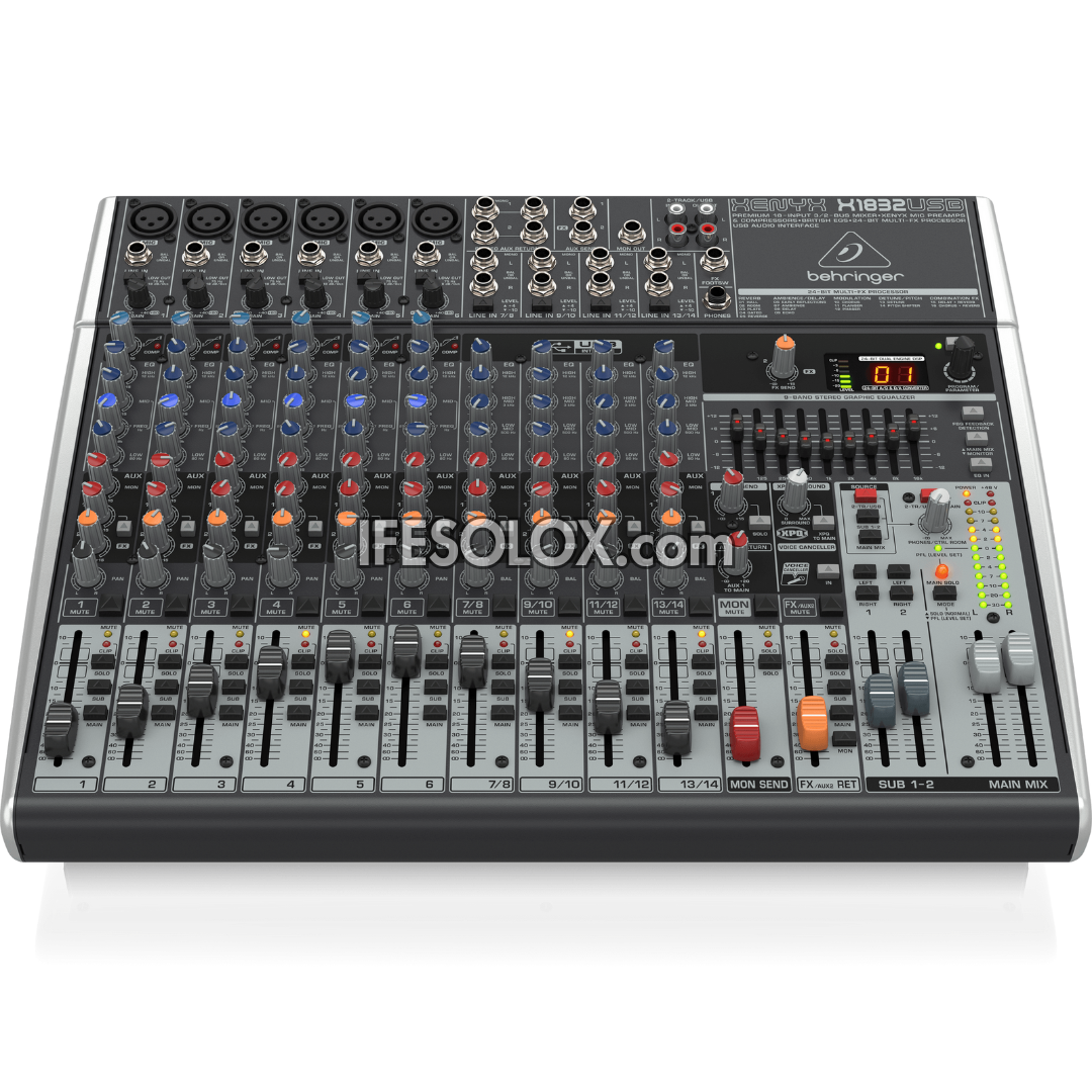 Behringer XENYX X1832USB 18-Input Mixer with XENYX Mic Preamps