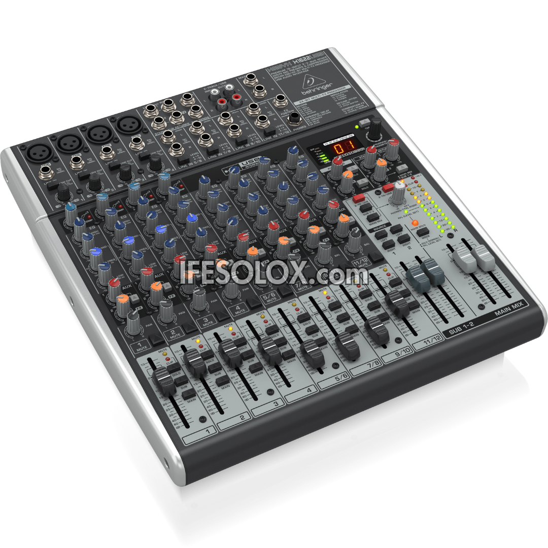 Behringer XENYX X1622USB 16-Input Mixer with XENYX Mic Preamps, Multi-FX Processors and USB Interface - Brand New