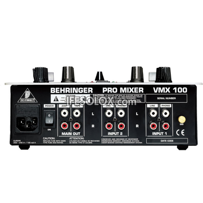 Behringer PRO MIXER VMX100 Professional 2-Channel DJ mixer with BPM Counter and VCA Control - Brand New