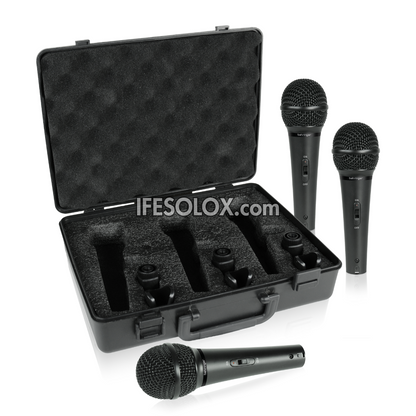 Behringer ULTRAVOICE XM1800S Dynamic Cardioid Vocal & Instrument Microphone (3 piece) - Brand New