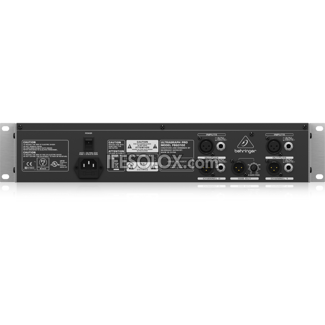 Behringer ULTRAGRAPH PRO FBQ3102 Audiophile 31-Band Stereo Graphic Equalizer - Brand New