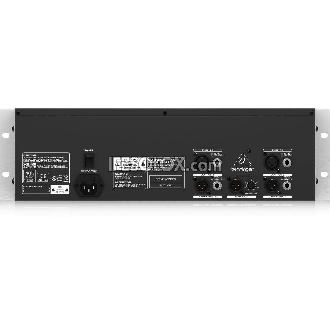 Behringer ULTRAGRAPH PRO FBQ6200 Audiophile 31-Band Stereo Graphic Equalizer with Limiters - Brand New