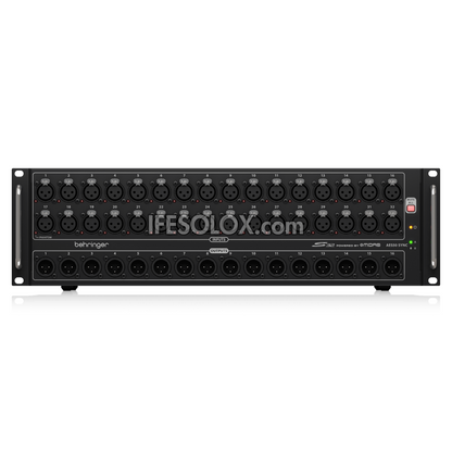 Behringer S32 I/O Box with 32 Remote-Controllable Midas Preamps, 16 Outputs and AES50 Networking - Brand New 