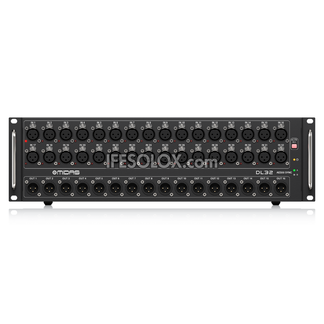 MIDAS DL32 Digital Stage I/O Box with 32 Midas Microphone Preamp input ...