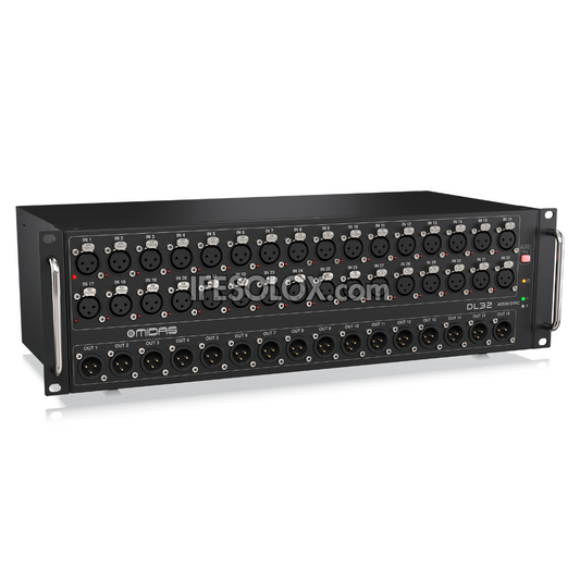 MIDAS DL32 Digital Stage I/O Box with 32 Midas Microphone Preamp input, 16 Outputs, ULTRANET & ADAT Interfaces - Brand New