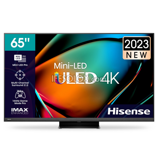 Hisense 65 inch 65U8K Quantum Dot ULED Mini-LED 4K HDR10+ TV + Warranty (Free Wall Mount) - Brand New
