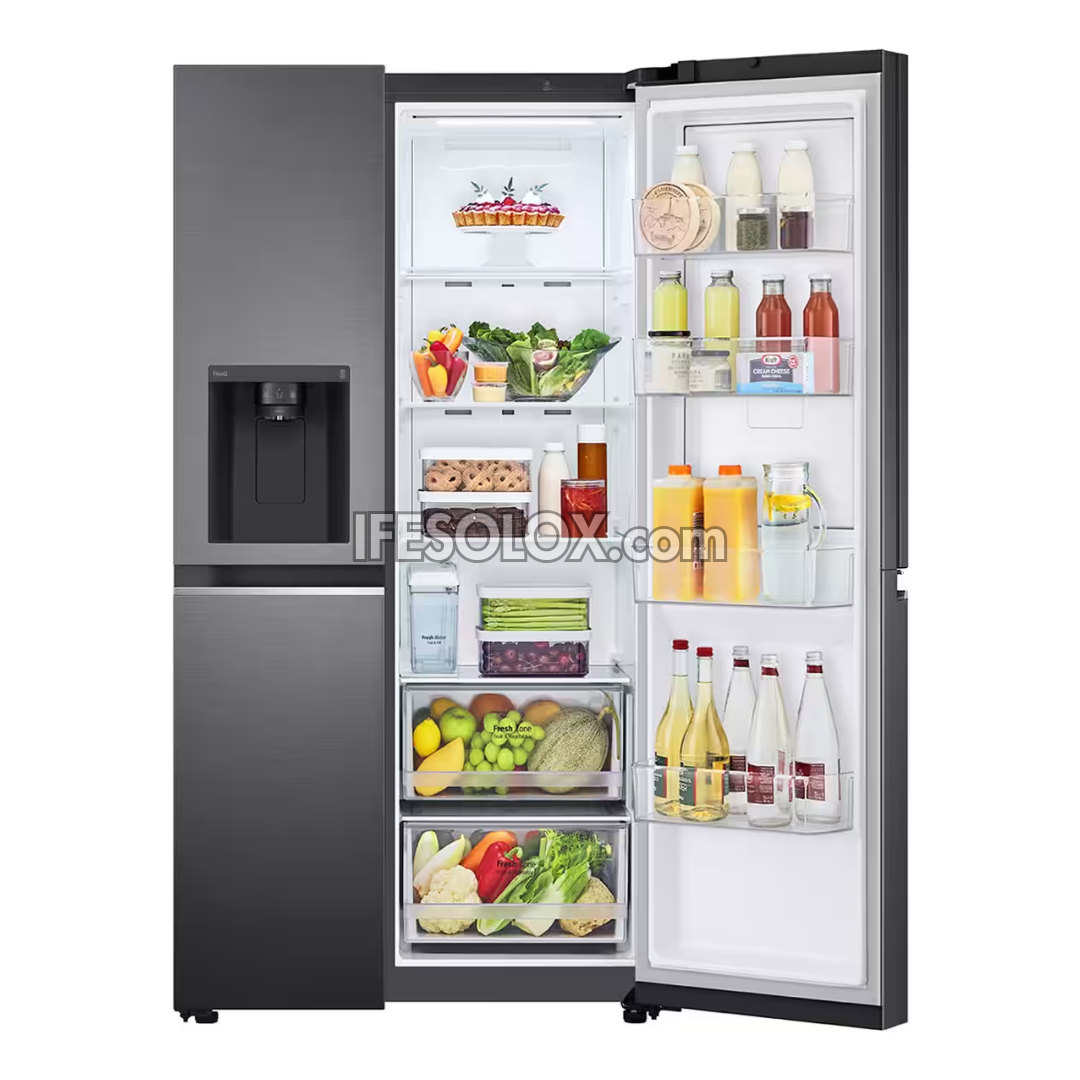 LG GC-J257SLRS 674L Smart Inverter Door in Door, Side By Side Refrigerator with Water Dispenser, WiFi & AI - Brand New