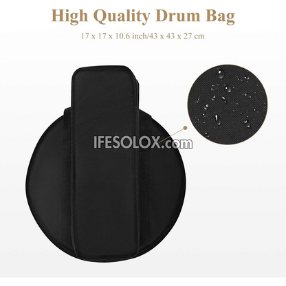 Premium 1st Grade Snare Drum with Adjustable Tripod Stand, Bag, Belt and Tuning Key - Brand New 