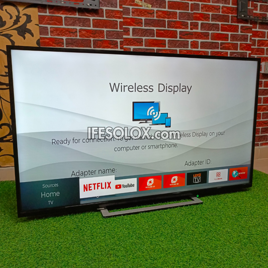 Toshiba 55 inch Smart 4K UHD LED TV (Wireless Display, Netflix, YouTube) - Foreign Used