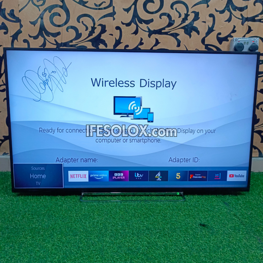 TOSHIBA 49 Inch Smart 4K UHD LED TV (Built-in WiFi, Screen Mirroring) - London Used