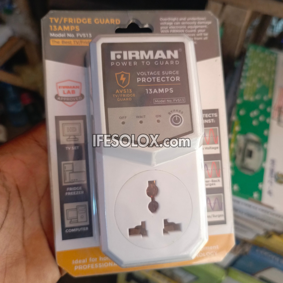 FIRMAN FVS13 13AMPS TV/Fridge Guard (Voltage Surge Protector) - Brand New