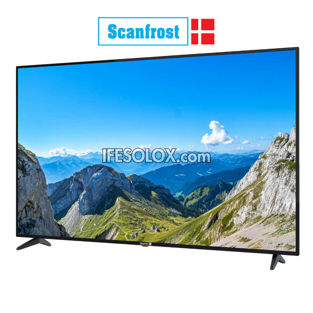 ScanFrost 75 inch SFLED75AN Andromeda Series Smart 4K UHD Frameless Google TV + 1 Year Warranty - Brand New