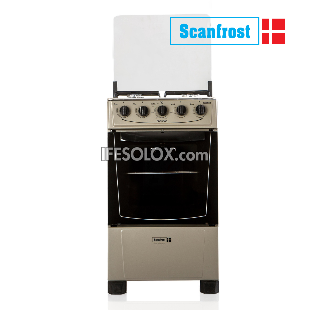 ScanFrost 50x50 Standard Oven Gas Cooker with 4 Gas Burners - Brand New