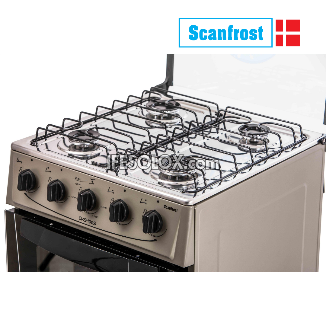 ScanFrost 50x50 Standard Oven Gas Cooker with 4 Gas Burners - Brand New