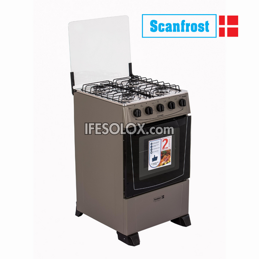 ScanFrost 50x50 Standard Oven Gas Cooker with 4 Gas Burners - Brand New