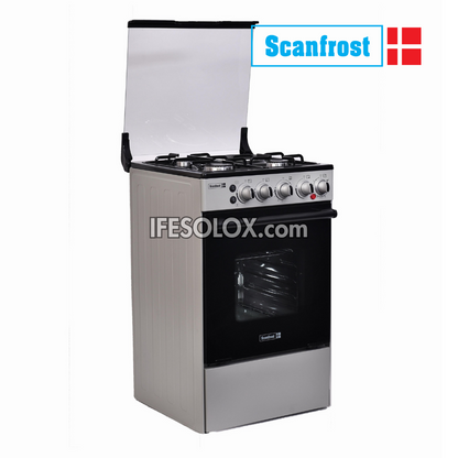 ScanFrost SFC5312S 50x50 (3+1) Oven Gas Cooker with 3 Gas Burners and 1 Electric Plate - Brand New
