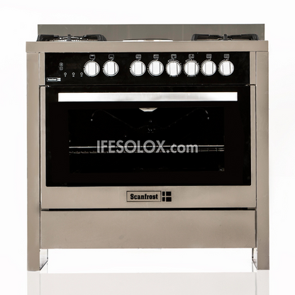 ScanFrost SFC9502S 60x90 Oven Gas Cooker with 5 Gas Burners - Brand New
