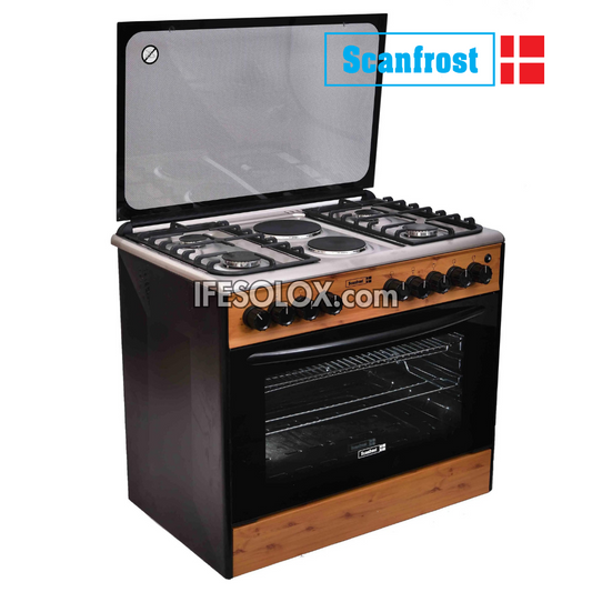 ScanFrost CK9425NG 60x90 (4+2) Gas Cooker and Oven with 4 Gas Burners and 2 Electric Plates - Brand New
