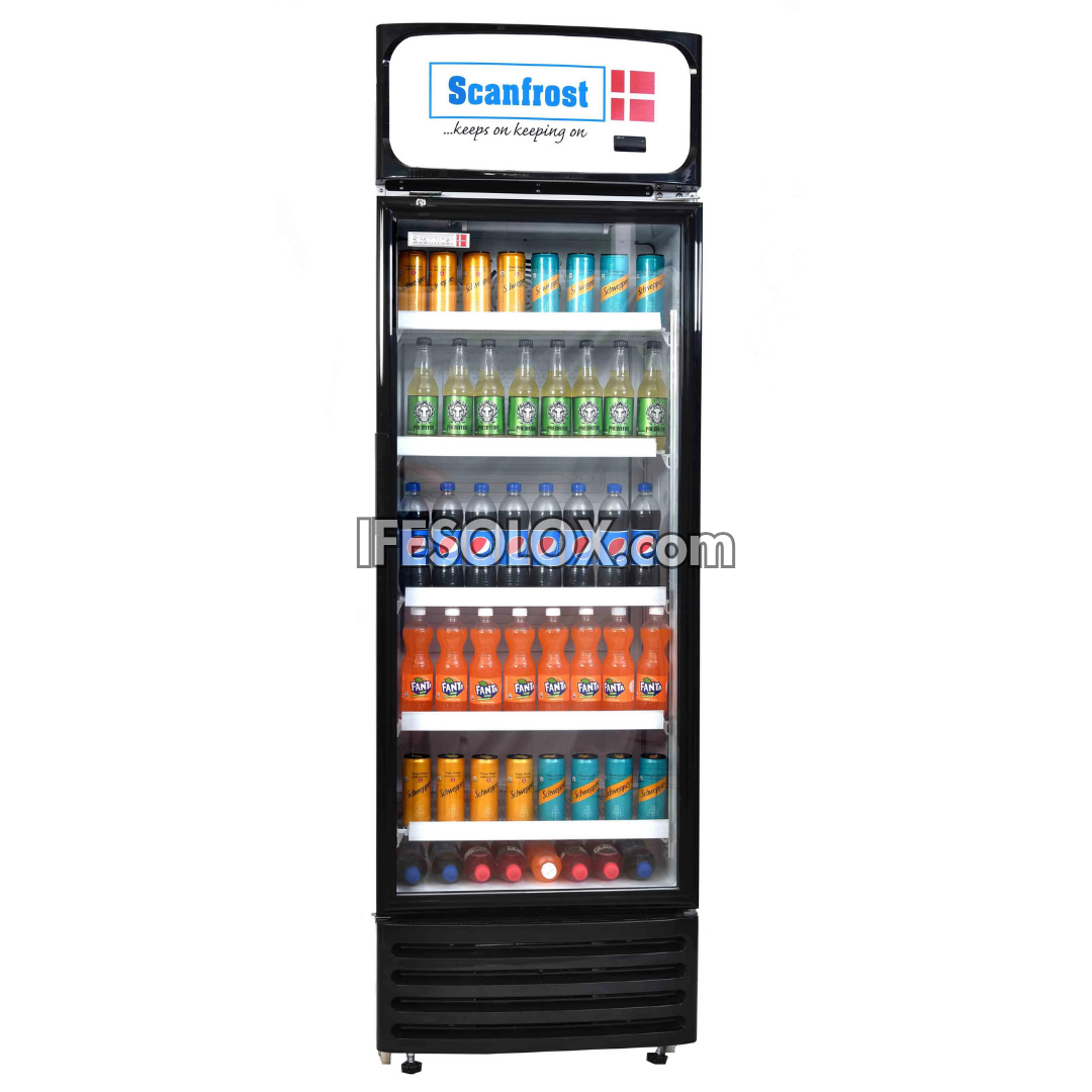 ScanFrost SFUC400 400L Single Door Showcase Beverage Chiller - Brand New