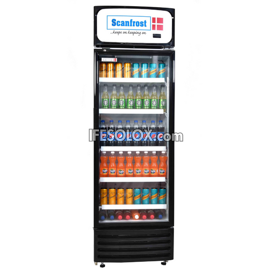 ScanFrost SFUC400 400L Single Door Showcase Beverage Chiller - Brand New